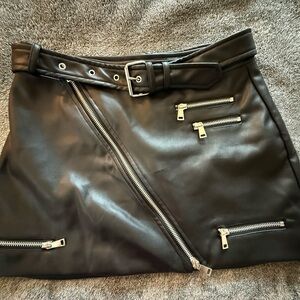 Black Leather Skirt